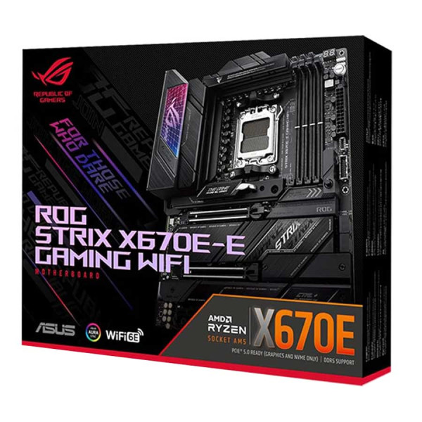 مذربورد أسوس روج استريكس X670E-E - تدعم وايفاي 6E مذربورد أسوس روج استريكس X670E-E - تدعم وايفاي 6E