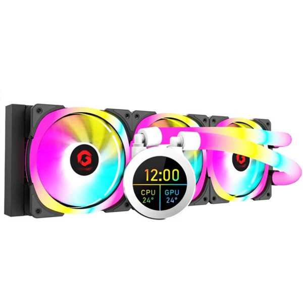 قيم اون كراكن N360 مبرد مائي احترافي RGB مع شاشة - اسود قيم اون كراكن N360 مبرد مائي احترافي RGB مع شاشة - اسود