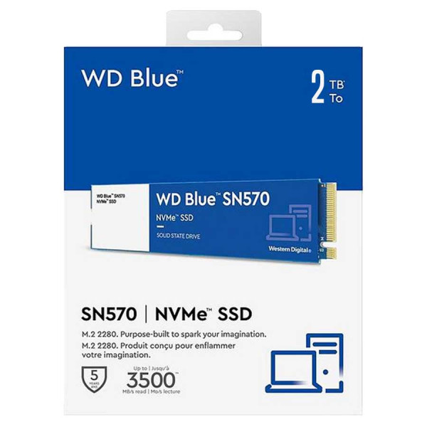 ويسترن ديجيتال بلو إس إس دي 2 تيرا بايت M.2 بسرعة 3500MB/S