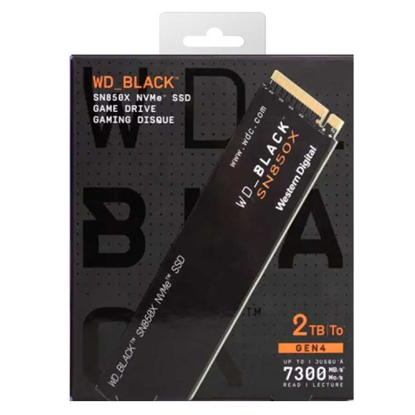 WD Black M.2 2280 PCIe Gen4 SSD 2TB Up to 7300MB/s WD Black M.2 2280 PCIe Gen4 SSD 2TB Up to 7300MB/s