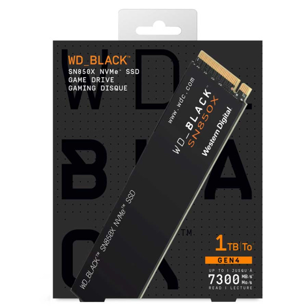 WD Black M.2 2280 PCIe Gen4 SSD 1TB Up to 7300MB/s WD Black M.2 2280 PCIe Gen4 SSD 1TB Up to 7300MB/s