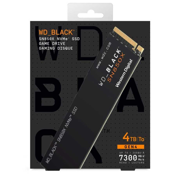 WD Black M.2 2280 PCIe Gen4 SSD 4TB Up to 7300MB/s WD Black M.2 2280 PCIe Gen4 SSD 4TB Up to 7300MB/s