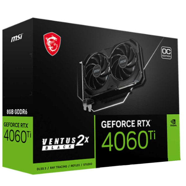 إم إس آي فينتوس 2 إكسGDDR6 - RTX 4060Ti 8GB OC كرت شاشة إم إس آي فينتوس 2 إكسGDDR6 - RTX 4060Ti 8GB OC كرت شاشة