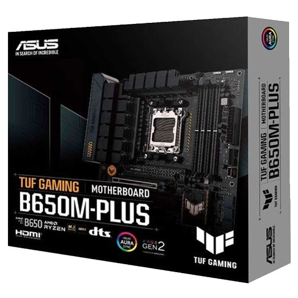 Asus Tuf Gaming B650M-PLUS DDR5 Aura Sync - AMD Socket Asus Tuf Gaming B650M-PLUS DDR5 Aura Sync - AMD Socket