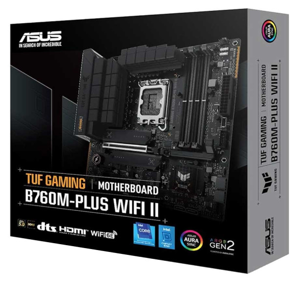 أسوس تي يو اف جيمينج B760M-Plus DDR5 تدعم WIFI II أسوس تي يو اف جيمينج B760M-Plus DDR5 تدعم WIFI II