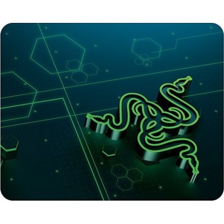 ماوس باد Razer Goliathus Mobile, سطح Micro-Texture, الأبعاد 215 مم × 270 مم , السطح السفلي مطاط مانع للانزلاق - سود/أخضر بطابع Razer