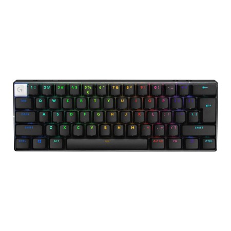لوحة مفاتيح ألعاب لاسلكية احترافي LOGITECH PRO X 60 LIGHTSPEED، تصميم 60%، تحكم كامل بالمفاتيح (Keycontrol)، إضاءة RGB LIGHTSYNC، ومفاتيح Optical – اسود لوحة مفاتيح ألعاب لاسلكية احترافي LOGITECH PRO X 60 LIGHTSPEED، تصميم 60%، تحكم كامل بالمفاتيح (Keycontrol)، إضاءة RGB LIGHTSYNC، ومفاتيح Optical – اسود