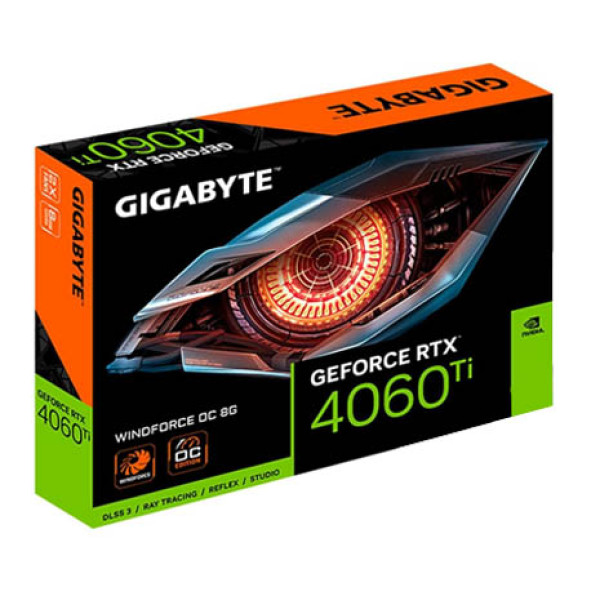GIGABYTE Windforce Geforce RTX 4060Ti 8GB OC Gaming (2xFAN) - GDDR6 GIGABYTE Windforce Geforce RTX 4060Ti 8GB OC Gaming (2xFAN) - GDDR6