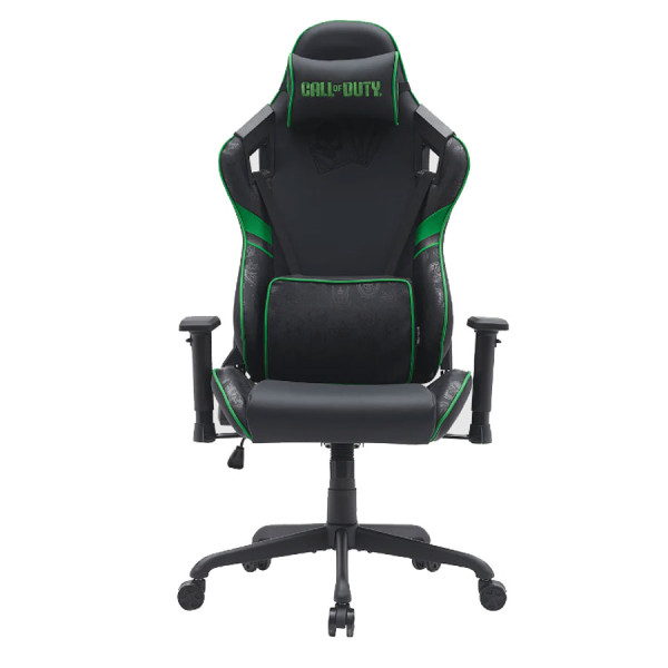 GAMEON CALL OF DUTY Edition 2D Armrest & Metal Base Gaming Chair - Green / Black GAMEON CALL OF DUTY Edition 2D Armrest & Metal Base Gaming Chair - Green / Black