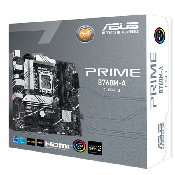 مذربورد أسوس برايم B760M-A CSM - DDR5 مذربورد أسوس برايم B760M-A CSM - DDR5