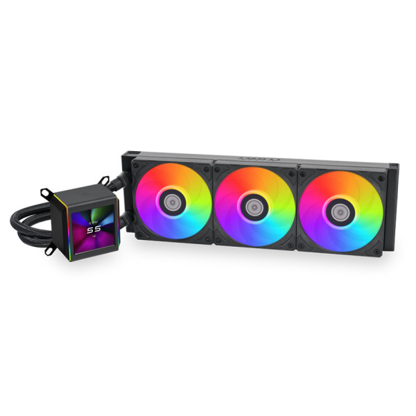 LIAN LI GALAHAD II LCD RGB 360mm AIO 2.88 inch IPS LCD screen - BLACK LIAN LI GALAHAD II LCD RGB 360mm AIO 2.88 inch IPS LCD screen - BLACK