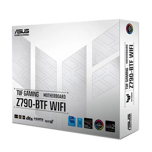 أسوس تي يو اف Z790-BTF مذربورد تدعم التوصيل المخفي للكبلات وايفاي 7 - أبيض أسوس تي يو اف Z790-BTF مذربورد تدعم التوصيل المخفي للكبلات وايفاي 7 - أبيض