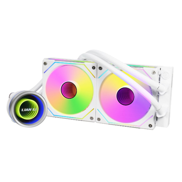 LIAN LI GA II TRINITY 240mm AIO SL-INF RGB FAN - White LIAN LI GA II TRINITY 240mm AIO SL-INF RGB FAN - White
