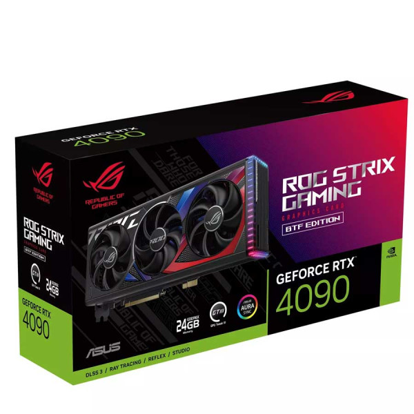 أسوس ار او جي ستريكس انفيديا RTX 4090 24GB اصدار BTF (كيابل مخفية) - كرت شاشة أسوس ار او جي ستريكس انفيديا RTX 4090 24GB اصدار BTF (كيابل مخفية) - كرت شاشة