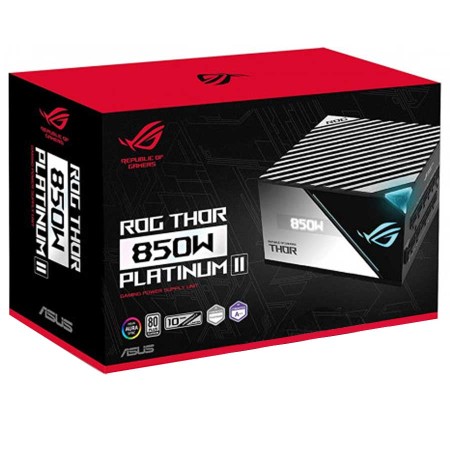 ASUS ROG THOR 850W Power Supply Platinum 80+ Black ASUS ROG THOR 850W Power Supply Platinum 80+ Black