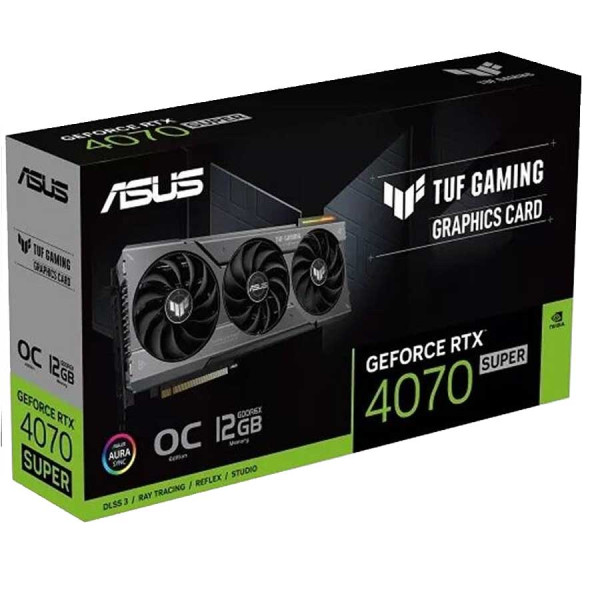 أسوس تي يو اف جيمينج RTX 4070 سوبرOC 12GB كرت شاشة أسوس تي يو اف جيمينج RTX 4070 سوبرOC 12GB كرت شاشة