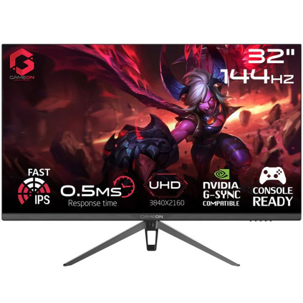 GAMEON 32 inch Premium Series 4K - Fast iPS - 144Hz - 0.5Ms - SPEAKER Gaming Monitor GAMEON 32 inch Premium Series 4K - Fast iPS - 144Hz - 0.5Ms - SPEAKER Gaming Monitor