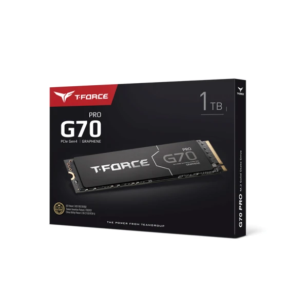 Team Group T-FORCE G70 PRO Graphene M.2 2280 1TB Up to 7400 Mbps PCIe 4.0 - NVMe SSD Team Group T-FORCE G70 PRO Graphene M.2 2280 1TB Up to 7400 Mbps PCIe 4.0 - NVMe SSD