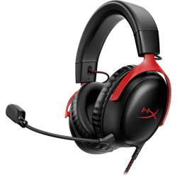 HyperX CLOUD III Gaming Headset Wired  PC - PS5-4 - Black / Red
