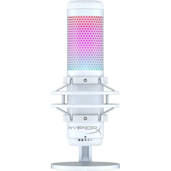 HyperX QuadCast S RGB USB Condenser Microphone - PC - MAC - PS-5/4 - White HyperX QuadCast S RGB USB Condenser Microphone - PC - MAC - PS-5/4 - White