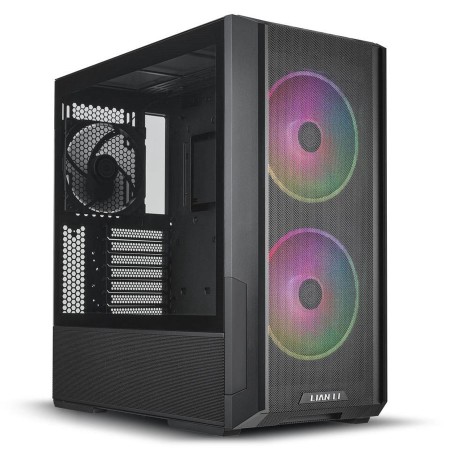 ليان لي لان كوول 216 RGB كيس كمبيوتر بواجهه شبكية مع 2 مروحه - اسود