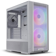 ليان لي لان كوول 216 RGB كيس كمبيوتر بواجهه شبكية مع 2 مروحه 160مم مضيئة - ابيض