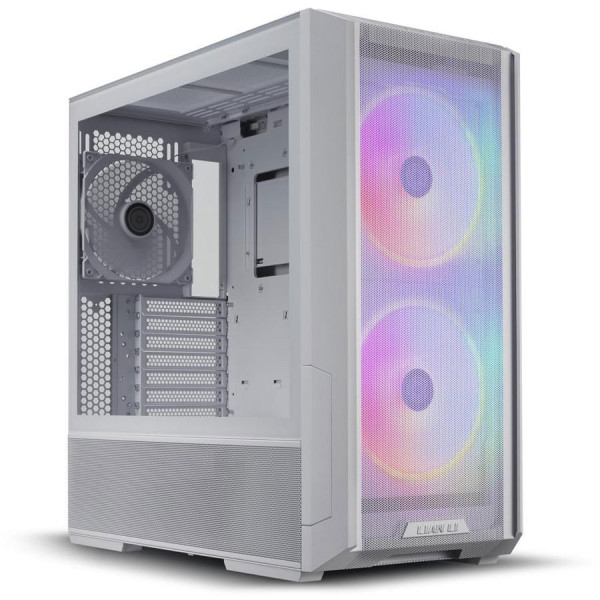 ليان لي لان كوول 216 RGB كيس كمبيوتر بواجهه شبكية مع 2 مروحه 160مم مضيئة - ابيض ليان لي لان كوول 216 RGB كيس كمبيوتر بواجهه شبكية مع 2 مروحه 160مم مضيئة - ابيض