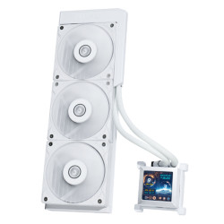 LIAN LI Hydroshift LCD AiO 360S Liquid Cooler 360mm - 2.88 inch IPS LCD - White