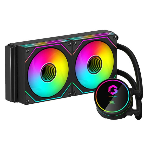 قيم اون كراكن A380 مبرد مائي احترافي 240mm RGB مع شاشة - اسود قيم اون كراكن A380 مبرد مائي احترافي 240mm RGB مع شاشة - اسود
