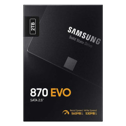 SAMSUNG 870 EVO SATA 2.5 inch SSD Up to 560 MB/s Read - 2TB