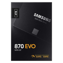 SAMSUNG 870 EVO SATA 2.5 inch SSD Up to 560 MB/s Read - 4TB