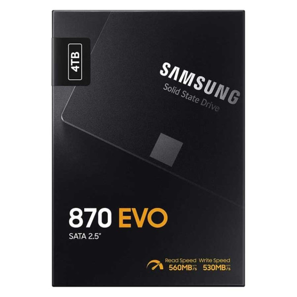 سامسونج 870 EVO قرص تخزين اس اس دي 2.5 انش - 4 تيرا سامسونج 870 EVO قرص تخزين اس اس دي 2.5 انش - 4 تيرا