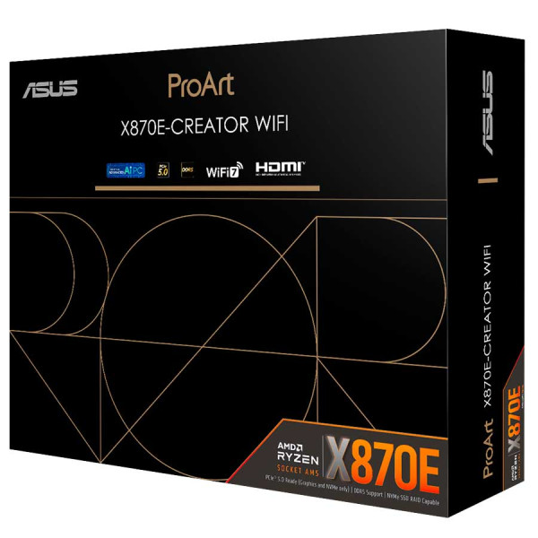 أسوس برو ارت X870E وايفاي AM5 - DDR5 - 7 مذربورد أسوس برو ارت X870E وايفاي AM5 - DDR5 - 7 مذربورد