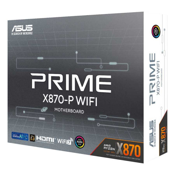 أسوس برايم X870-P وايفاي AM5 - DDR5 - 7 مذربورد أسوس برايم X870-P وايفاي AM5 - DDR5 - 7 مذربورد