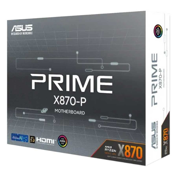 أسوس برايم AM5 - DDR5 - X870-P - مذربورد أسوس برايم AM5 - DDR5 - X870-P - مذربورد