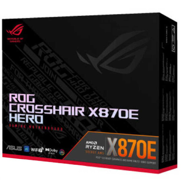 أسوس ار او جي كروسهير X870E هيرو وايفاي AM5 - DDR5 - 7 مذربورد أسوس ار او جي كروسهير X870E هيرو وايفاي AM5 - DDR5 - 7 مذربورد