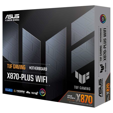 ASUS TUF GAMING X870-PLUS WIFI Motherboard - PCIe 5.0 - AM5 Socket - DDR5 RAM ASUS TUF GAMING X870-PLUS WIFI Motherboard - PCIe 5.0 - AM5 Socket - DDR5 RAM