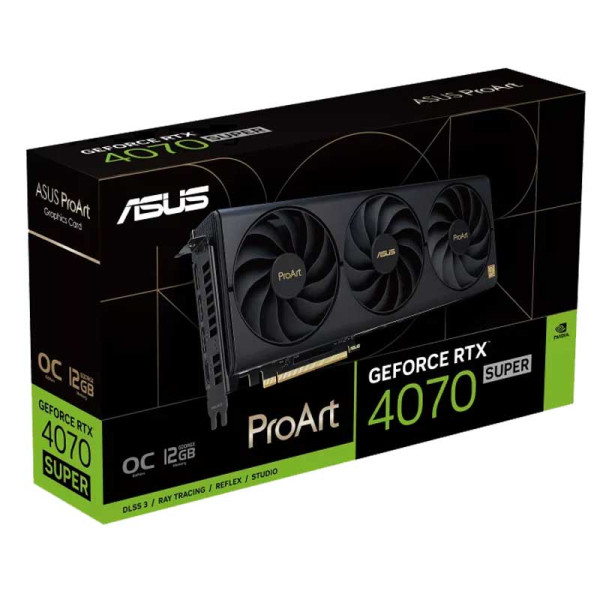 ASUS ProArt GeForce RTX 4070 Super OC 12GB GDDR6X (3xFANS) ASUS ProArt GeForce RTX 4070 Super OC 12GB GDDR6X (3xFANS)