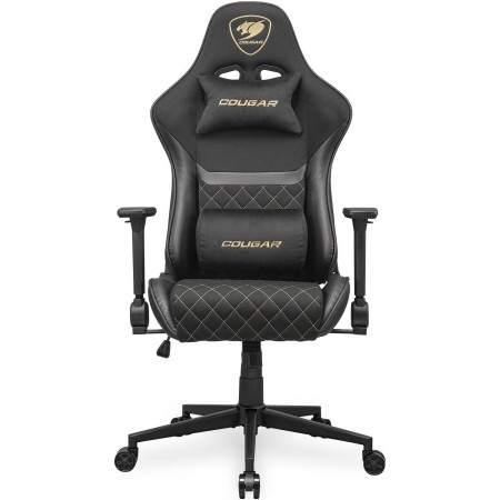 COUGAR ARMOR ONE V2 F gaming chair, 2D armrests, Ergonomic design, Class-4 gas, up to 150 kg - Black / Gold COUGAR ARMOR ONE V2 F gaming chair, 2D armrests, Ergonomic design, Class-4 gas, up to 150 kg - Black / Gold