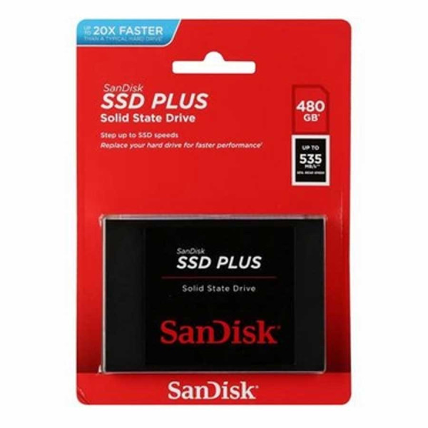 Sandisk SSD Plus 2.5 SATA III 480GB - Up To 535MB/s