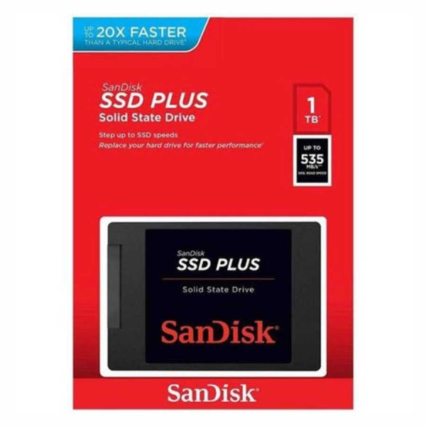 Sandisk SSD Plus 2.5 SATA III 1TB - Up To 535MB/s Sandisk SSD Plus 2.5 SATA III 1TB - Up To 535MB/s