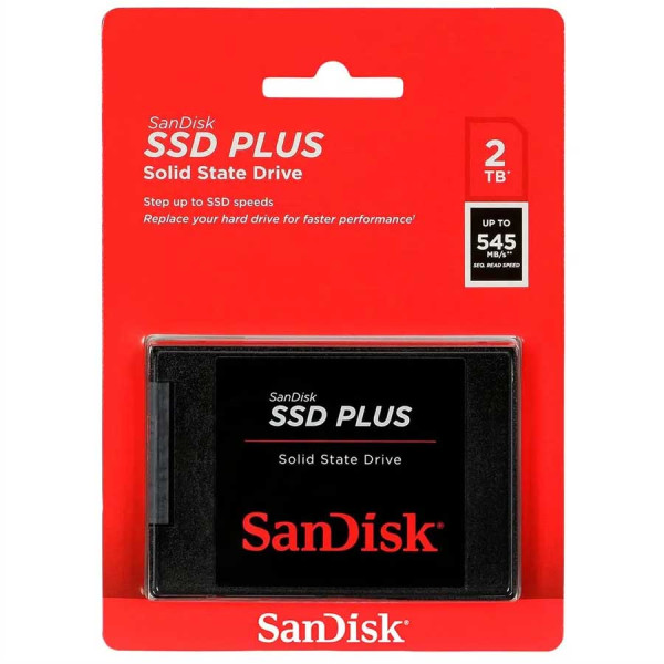 Sandisk SSD Plus 2.5 SATA 2TB - Up To 545MB/s Sandisk SSD Plus 2.5 SATA 2TB - Up To 545MB/s