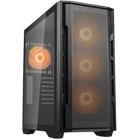 Cougar Uniface RGB Mid-Tower Case - 4 ARGB Fans - USB-C - Tempered Glass - Black Cougar Uniface RGB Mid-Tower Case - 4 ARGB Fans - USB-C - Tempered Glass - Black
