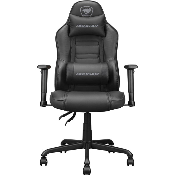 Cougar Fusion S Multi-Purpose Leather Gaming Chair - Black Cougar Fusion S Multi-Purpose Leather Gaming Chair - Black