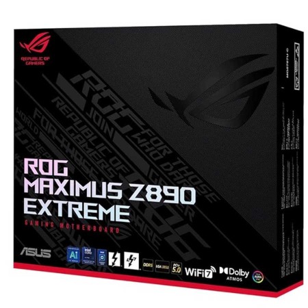 مذربورد أسوس ROG MAXIMUS Z890 EXTREME - تدعم PCIe 5.0 و WiFi 7 و Thunderbolt 5 - سوكيت LGA1851 - رام DDR5 مذربورد أسوس ROG MAXIMUS Z890 EXTREME - تدعم PCIe 5.0 و WiFi 7 و Thunderbolt 5 - سوكيت LGA1851 - رام DDR5