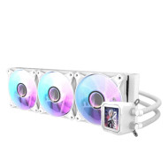 مبرد مائي للكمبيوتر دارك فلاش DV360S  360 ملم مع شاشة LCD - ابيض