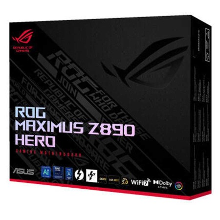 ASUS ROG MAXIMUS Z890 HERO Motherboard - PCIe 5.0 - WiFi 7 - Thunderbolt 4 - LGA1851 - DDR5 RAM