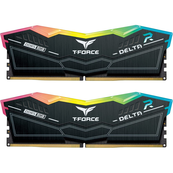 تيم قروب تي فورس دلتا ذاكرة عشوائية 32G DDR5 بسرعة 6200MHz - اسود