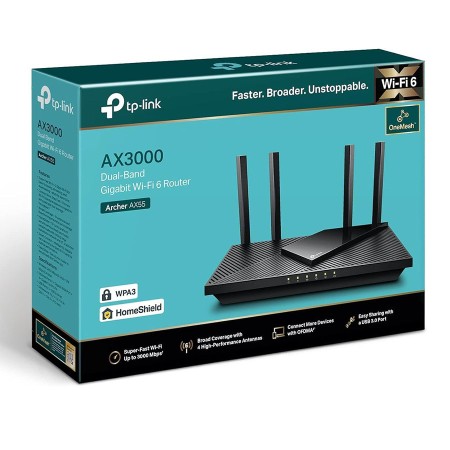 TP-LINK Archer AX55 AX3000 Dual Band Gigabit Wi-Fi 6 Router