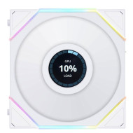 ليان لي يوني فان تي ال - ال سي دي 120 - مروحة عكسية للكمبيوتر بشاشة - ابيض